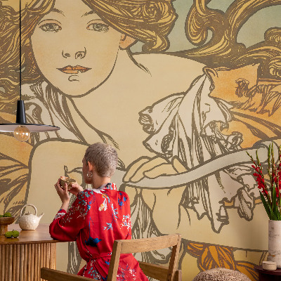 Papel de parede autocolante para quarto Elegância da primavera