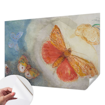 Papel de parede autocolante Borboletas coloridas