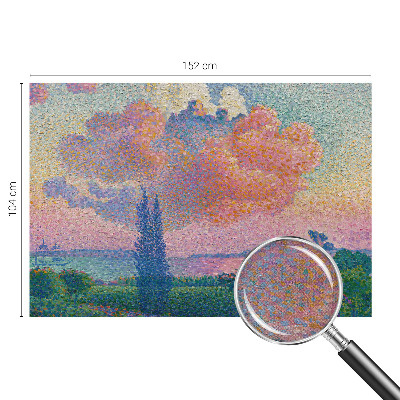 Papel de parede para criança com uma paisagem colorida adequada para quartos infantis