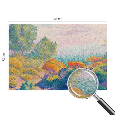 Papel de parede infantil com estampa de paisagem litorânea