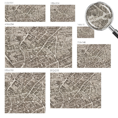 Autocolante de parede fotográfico Labirinto urbano