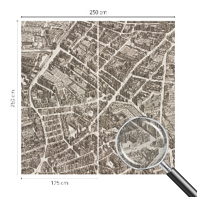 Autocolante de parede fotográfico Labirinto urbano