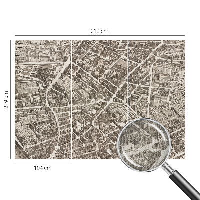 Autocolante de parede fotográfico Labirinto urbano