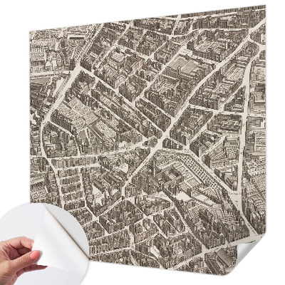 Autocolante de parede fotográfico Labirinto urbano