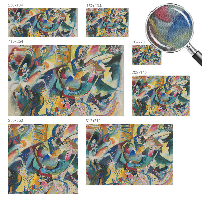 Papel de parede 3D com padrão abstrato colorido