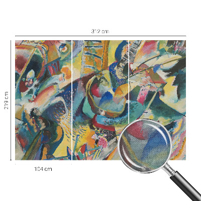 Papel de parede 3D Abstrato colorido