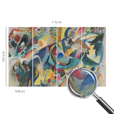 Papel de parede 3D Abstrato colorido