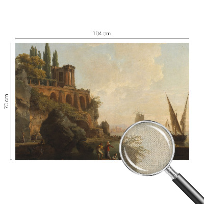 Papel de parede autocolante para sala paisagem marítima