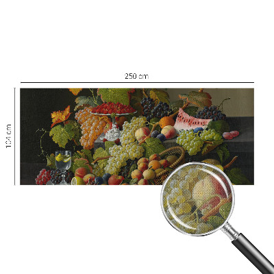 Papel de parede autocolante para quarto com estampa com composição de fruta