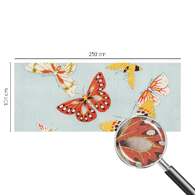 Papel de parede autocolante para sala Borboletas artísticas