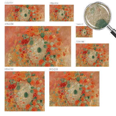 Papel de parede infantil Flores abstratas