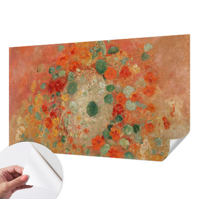 Papel de parede infantil Flores abstratas