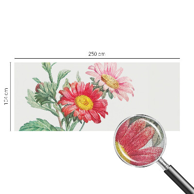 Papel de parede para criança com estampa de flores delicadas