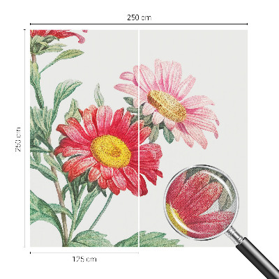 Papel de parede para criança com estampa de flores delicadas