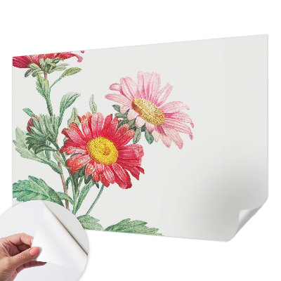 Papel de parede para criança com estampa de flores delicadas