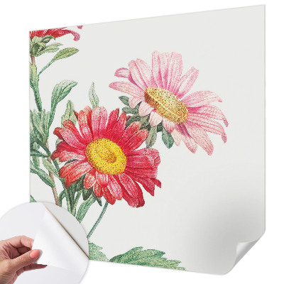 Papel de parede para criança com estampa de flores delicadas