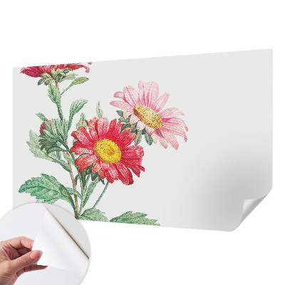 Papel de parede para criança com estampa de flores delicadas