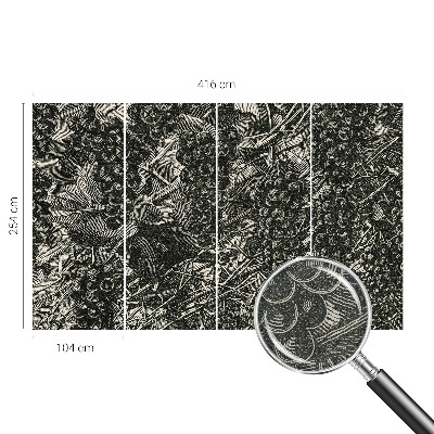 Autocolante de parede fotográfico com estampa de uva