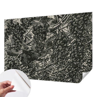 Autocolante de parede fotográfico com estampa de uva
