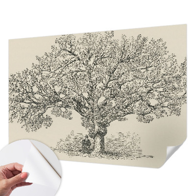 Papel de parede para criança Ilustração de árvore