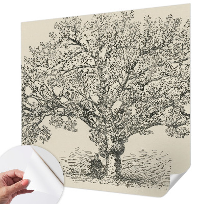 Papel de parede para criança Ilustração de árvore