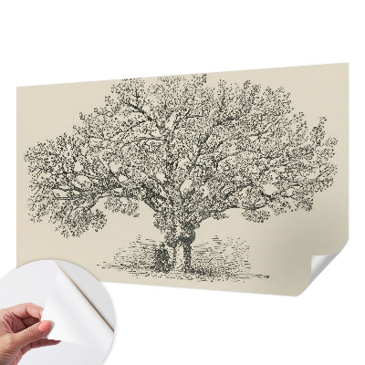 Papel de parede para criança Ilustração de árvore