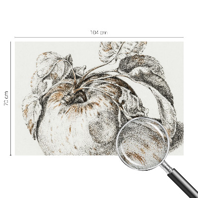 Papel de parede autocolante para sala Folhas de maçã