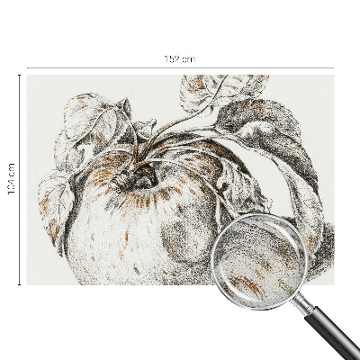 Papel de parede autocolante para sala com estampa de folhas de maçã