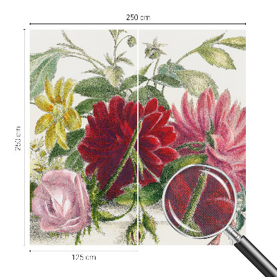 Papel de parede para criança com estampa de buquê de flores