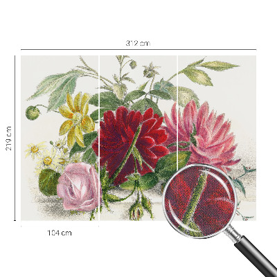 Papel de parede para criança Buquê de flores