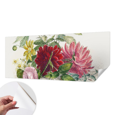 Papel de parede para criança com estampa de buquê de flores