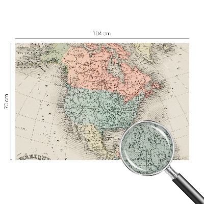 Papel de parede infantil com estampa de mapa histórico