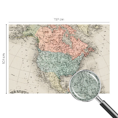 Papel de parede infantil com estampa de mapa histórico