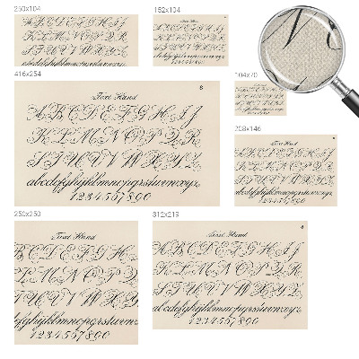 Papel de parede para criança Escrita caligráfica