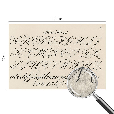 Papel de parede para criança Escrita caligráfica