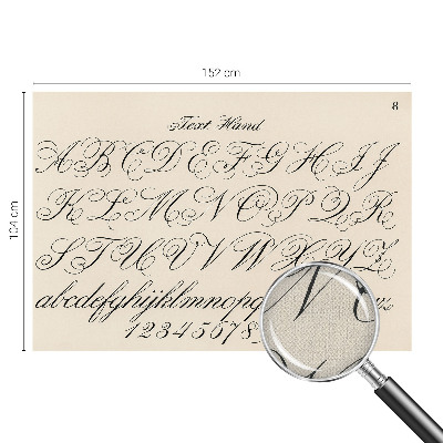 Papel de parede para criança Escrita caligráfica