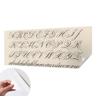 Papel de parede para criança Escrita caligráfica