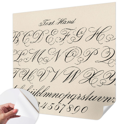 Papel de parede para criança Escrita caligráfica