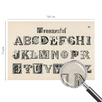 Papel de parede autocolante para quarto Letras decorativas