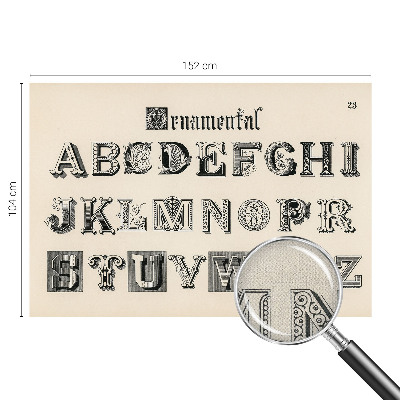 Papel de parede autocolante para quarto com letras decorativas