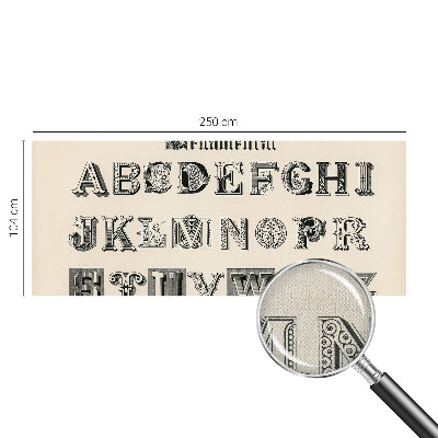 Papel de parede autocolante para quarto com letras decorativas
