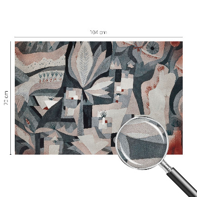 Papel de parede 3D com padrão de abstração da natureza