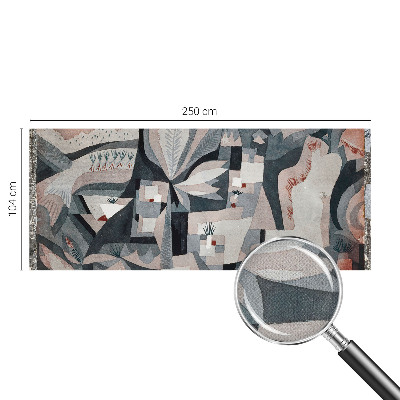 Papel de parede 3D com padrão de abstração da natureza