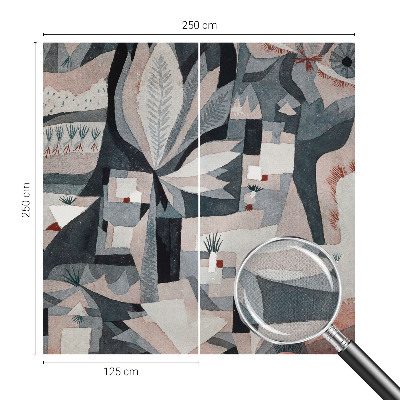 Papel de parede 3D com padrão de abstração da natureza