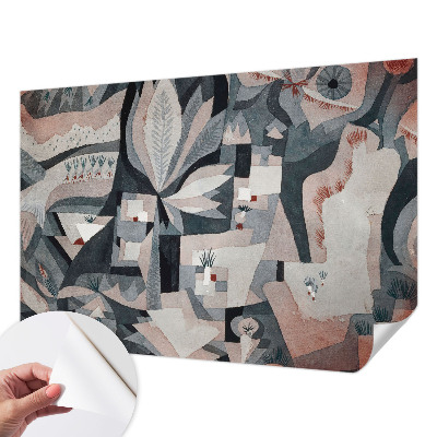 Papel de parede 3D com padrão de abstração da natureza