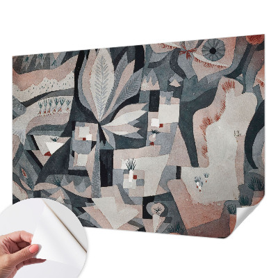 Papel de parede 3D com padrão de abstração da natureza