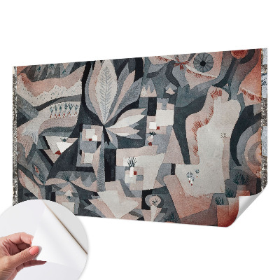 Papel de parede 3D com padrão de abstração da natureza