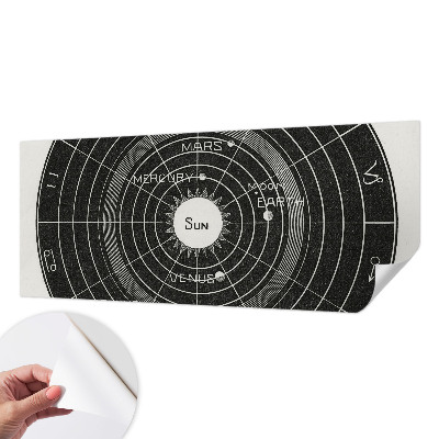 Papel de parede para criança com estampa de diagrama cósmico