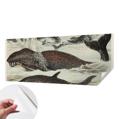 Papel de parede autocolante para quarto criaturas marinhas