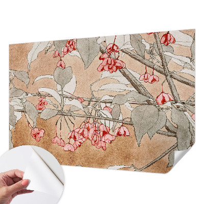 Papel de parede infantil com estampa Harmonia floral para quartos infantis